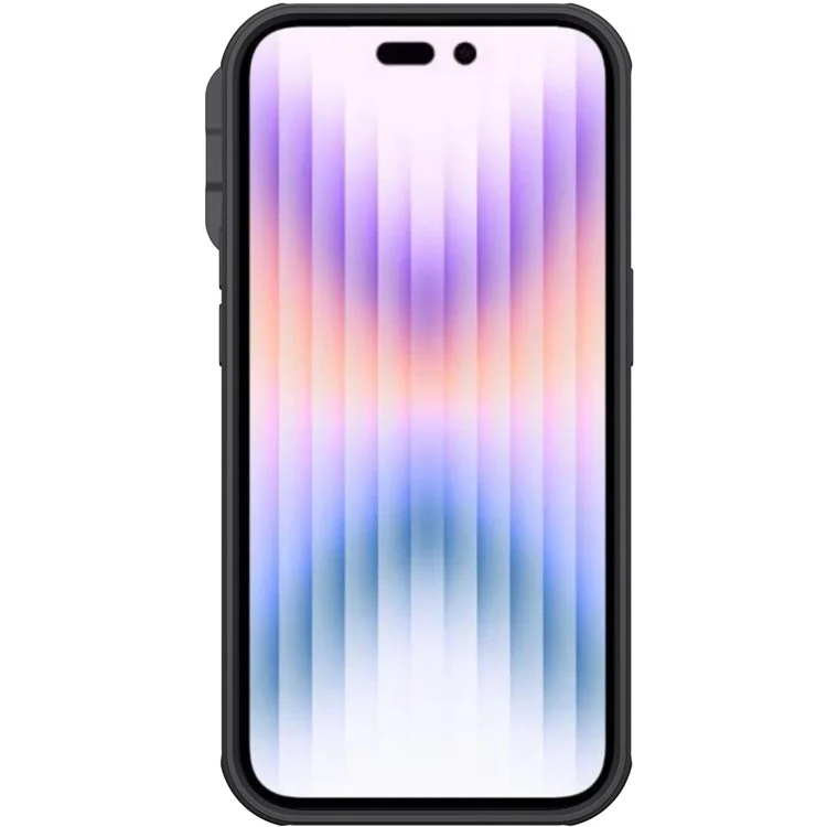 NILLKIN CamShield Pro Series pour iPhone 14 Pro Max Slide Camera Protection Anti-scratch Phone Case TPU Frame PC Back Cover - Noir