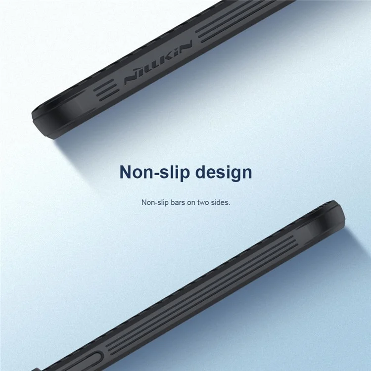 NILLKIN CamShield Pro Series pour iPhone 14 Pro Max Slide Camera Protection Anti-scratch Phone Case TPU Frame PC Back Cover - Noir