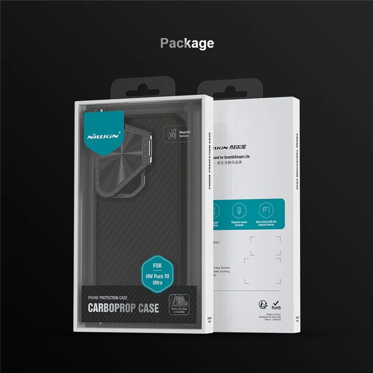 Чехол NILLKIN Carboprof для Huawei Pura 70 Ultra Magnetic, TPU + чехол из арамидного волокна, защита объектива
