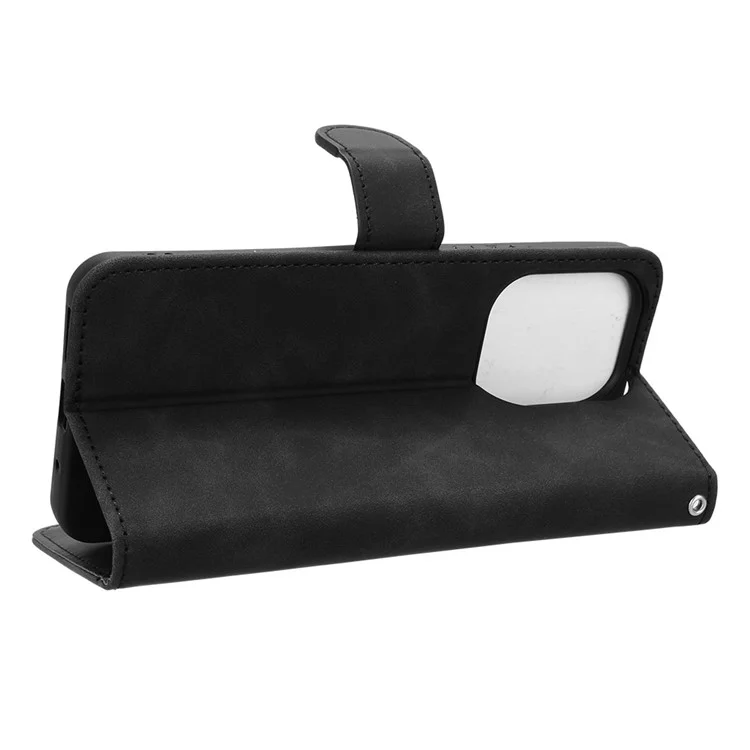 Para Xiaomi Redmi 13 5G / 13 4G / Note 13R 5G Capa Resistente a Arranhões em Couro PU - Preta