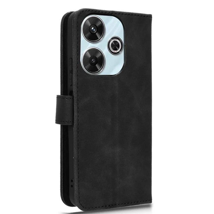 Para Xiaomi Redmi 13 5G / 13 4G / Note 13R 5G Capa Resistente a Arranhões em Couro PU - Preta