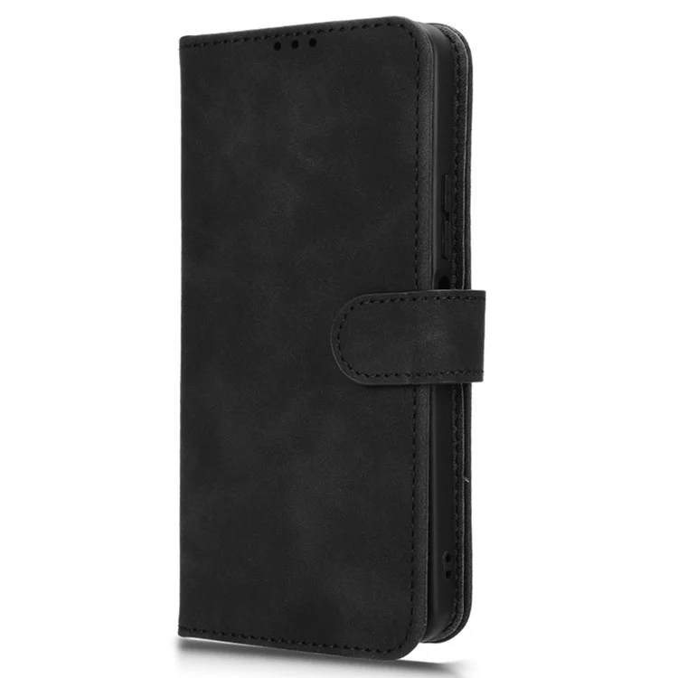 Para Xiaomi Redmi 13 5G / 13 4G / Note 13R 5G Capa Resistente a Arranhões em Couro PU - Preta