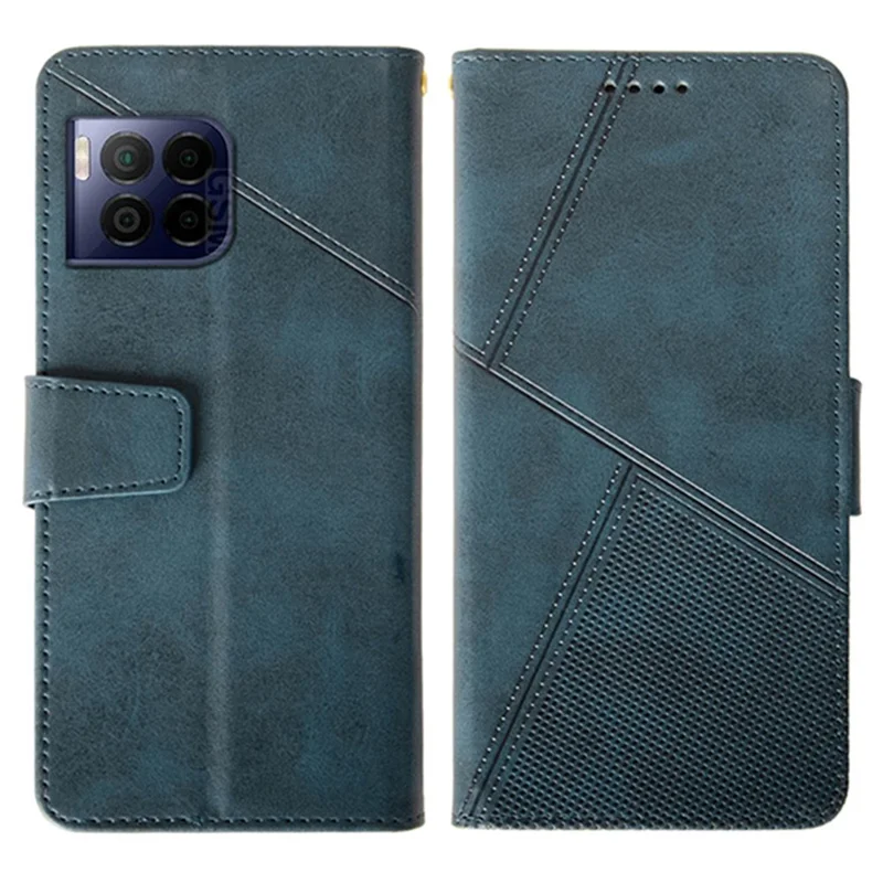 IDEWEI For T-Mobile REVVL 7 Pro / T Phone 2 Pro 5G Case Calf Texture Leather Phone Cover - Blue