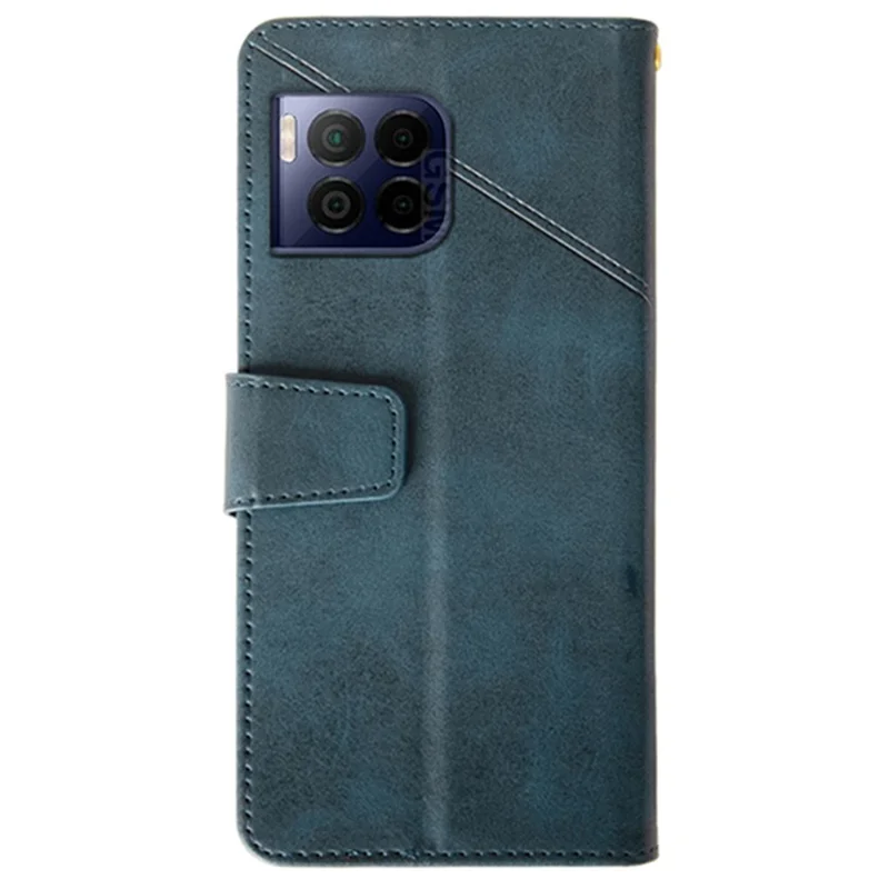IDEWEI For T-Mobile REVVL 7 Pro / T Phone 2 Pro 5G Case Calf Texture Leather Phone Cover - Blue