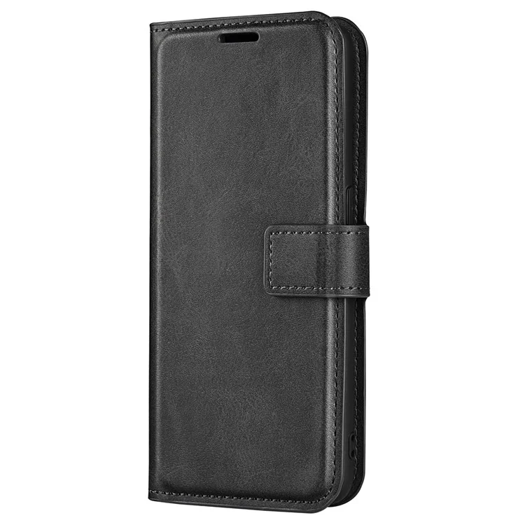 Para Motorola Edge 50 Fusion 5G Case Leather Phone Cover Square Magnetic Clasp - Preto