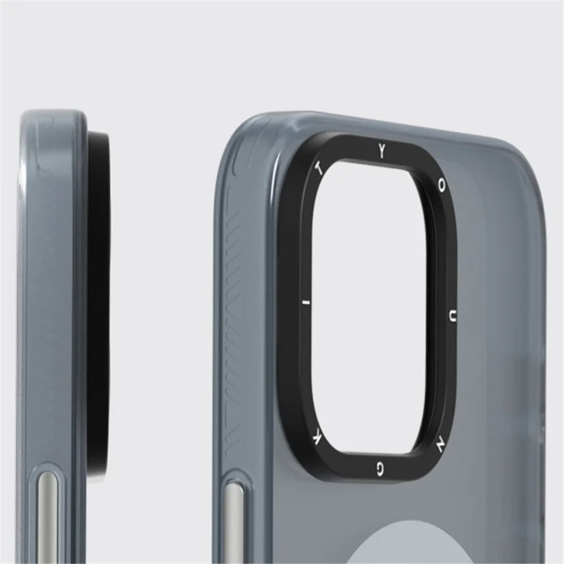 YOUNGKIT Paris-serie till iPhone 15 Pro-hölse IMD-mönster PC+TPU mobilhölse kompatibel med MagSafe