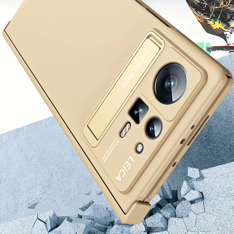 Für Xiaomi Mix Fold 2 5G Telefonhülle Falten Sie Anti-drop-telefon-deckung Hartes Pc-telefongehäuse Mit Kickstand - Rosa