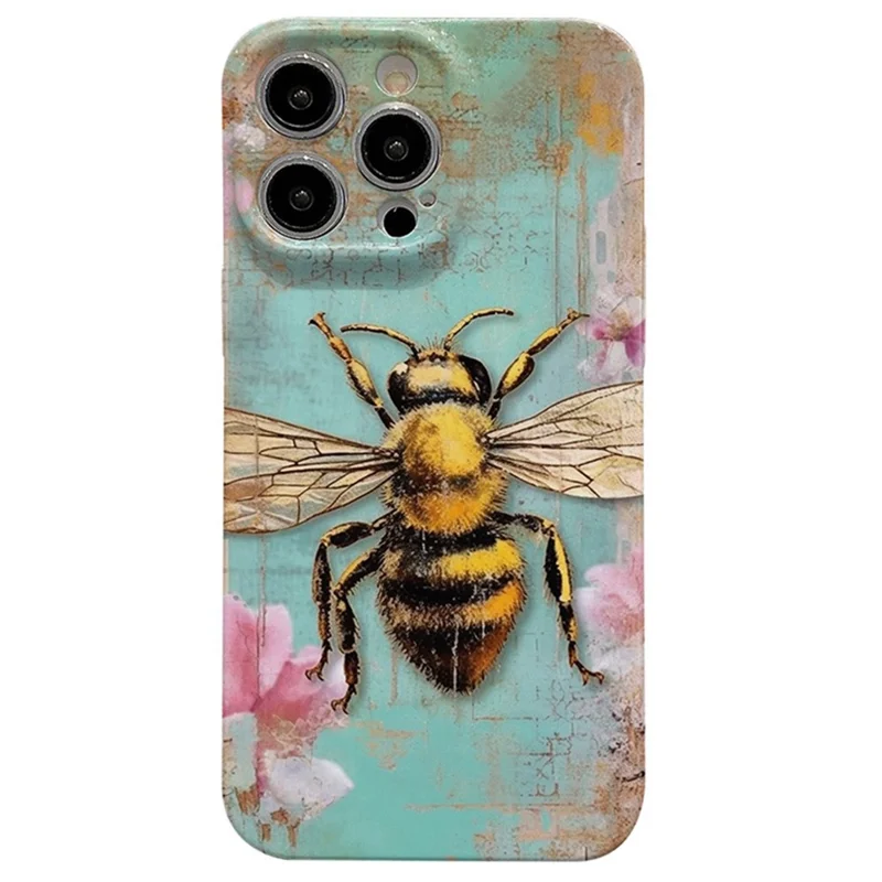 For iPhone 14 Pro Max Pattern Design PC Phone Case Phone Back Cover Shell - Hornet