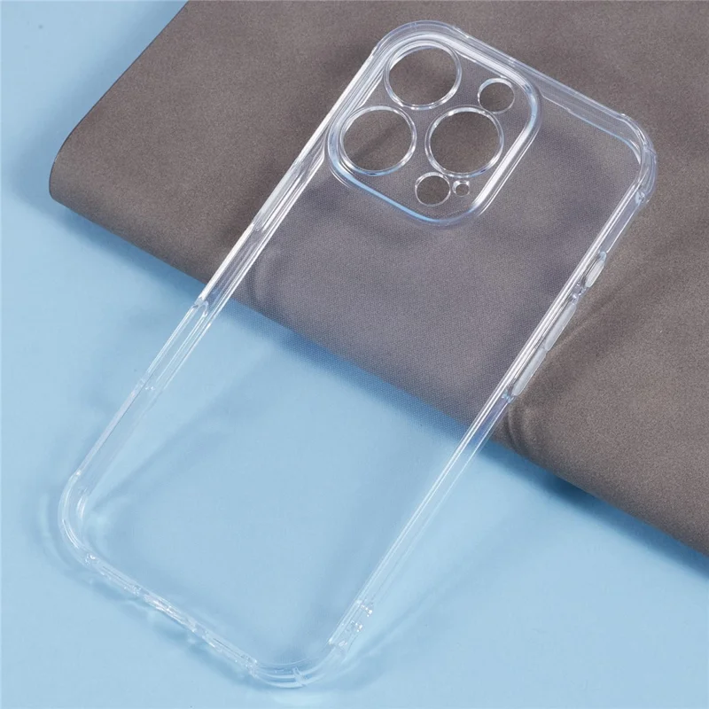 Wholesale Phone Case for iPhone 16 Pro Max Clear TPU Cell Phone Cover (Precise Rear Lens Cutout)