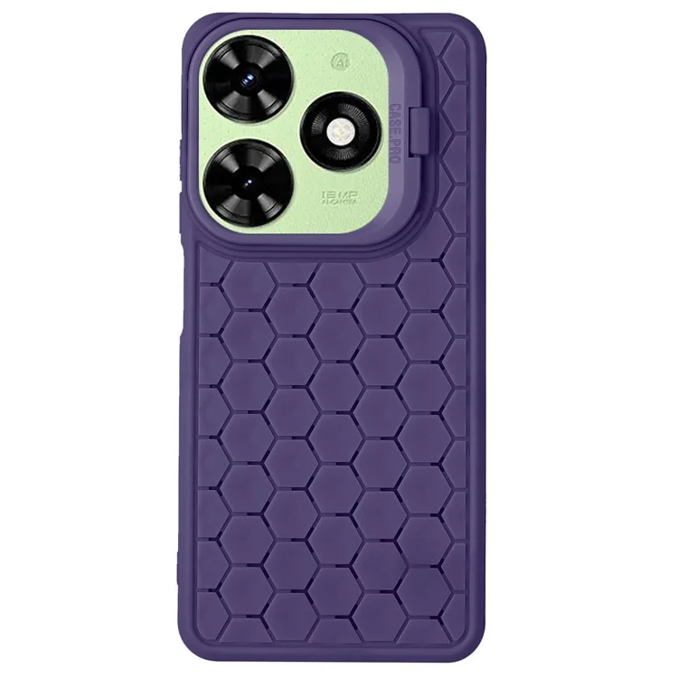 For Infinix Hot 40i Kickstand Case Soft TPU Heat Dissipation Phone Cover - Purple