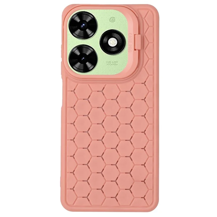 For Infinix Smart 8 4G Case Kickstand TPU Phone Cover Heat Dissipation Breathable - Pink