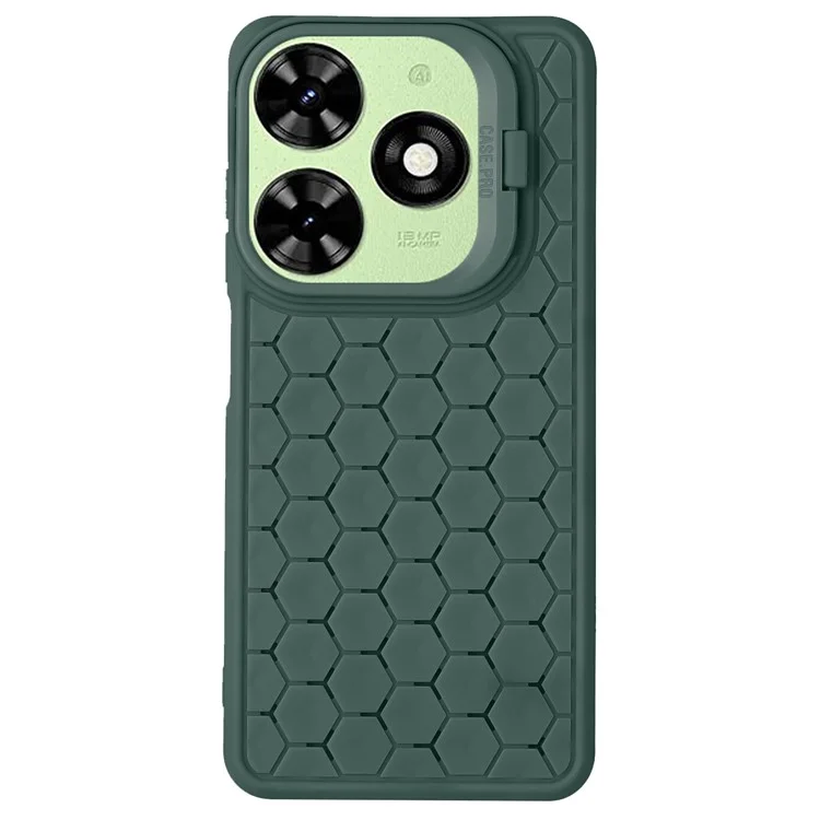 Чехол для TECNO Spark Go 2024 4G с подставкой и отводом тепла, из ТПУ, цвет армейский зеленый