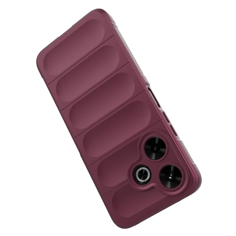 For Xiaomi Redmi 13 5G / 13 4G / Redmi Note 13R 5G Case TPU Protective Back Cover - Wine Red