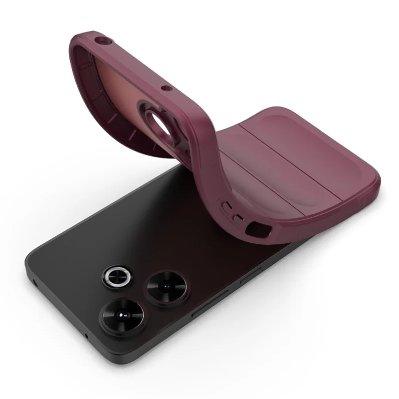 For Xiaomi Redmi 13 5G / 13 4G / Redmi Note 13R 5G Case TPU Protective Back Cover - Wine Red