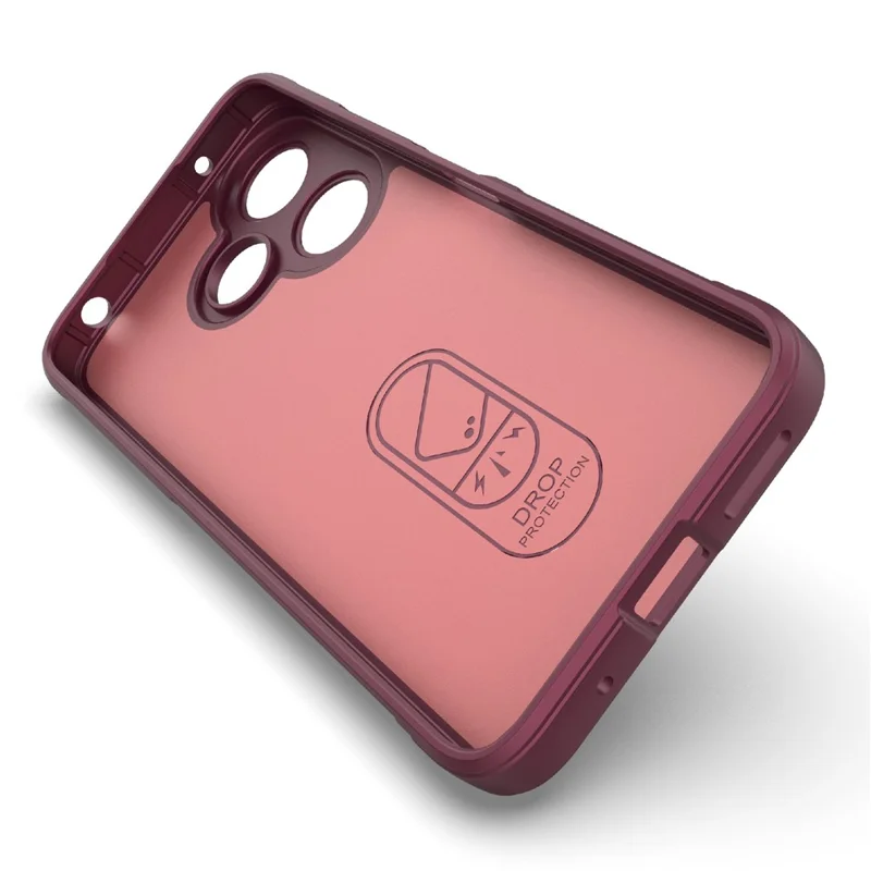 For Xiaomi Redmi 13 5G / 13 4G / Redmi Note 13R 5G Case TPU Protective Back Cover - Wine Red