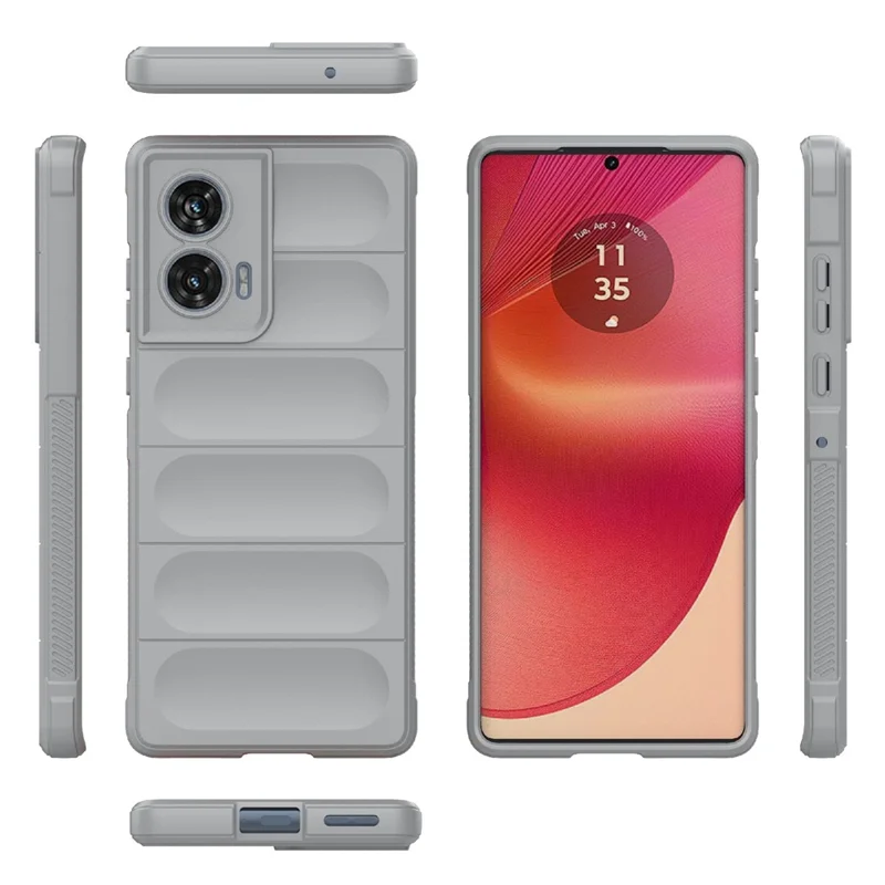 For Motorola Edge 50 Fusion 5G Case Drop-Proof Soft TPU Mobile Phone Cover - Light Grey