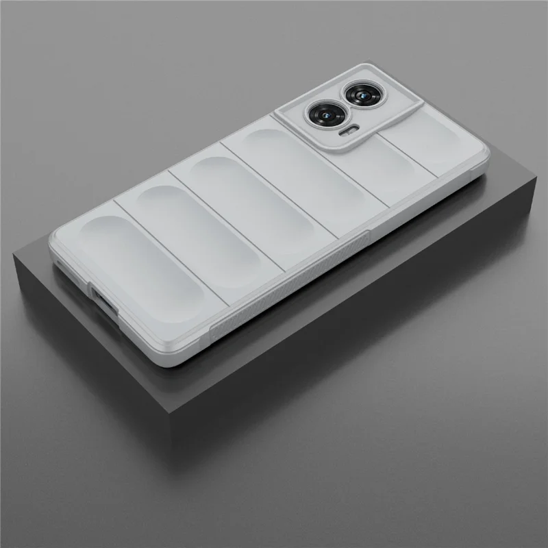 For Motorola Edge 50 Fusion 5G Case Drop-Proof Soft TPU Mobile Phone Cover - Light Grey