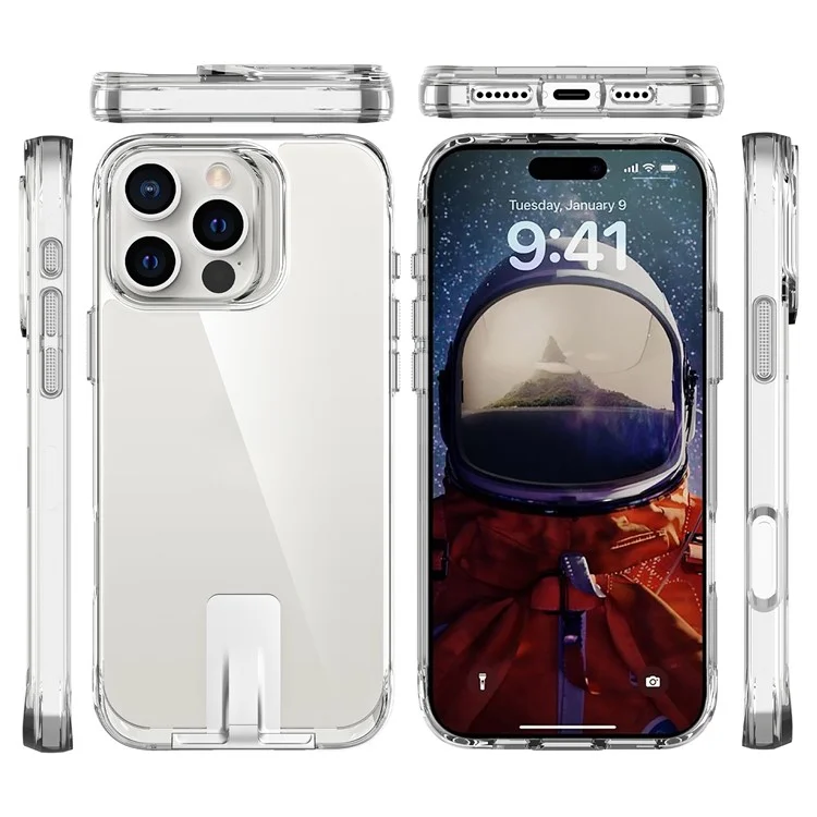 Per Iphone 16 Pro Max Case TPU+PC Copertina Telefonica Clear Clear