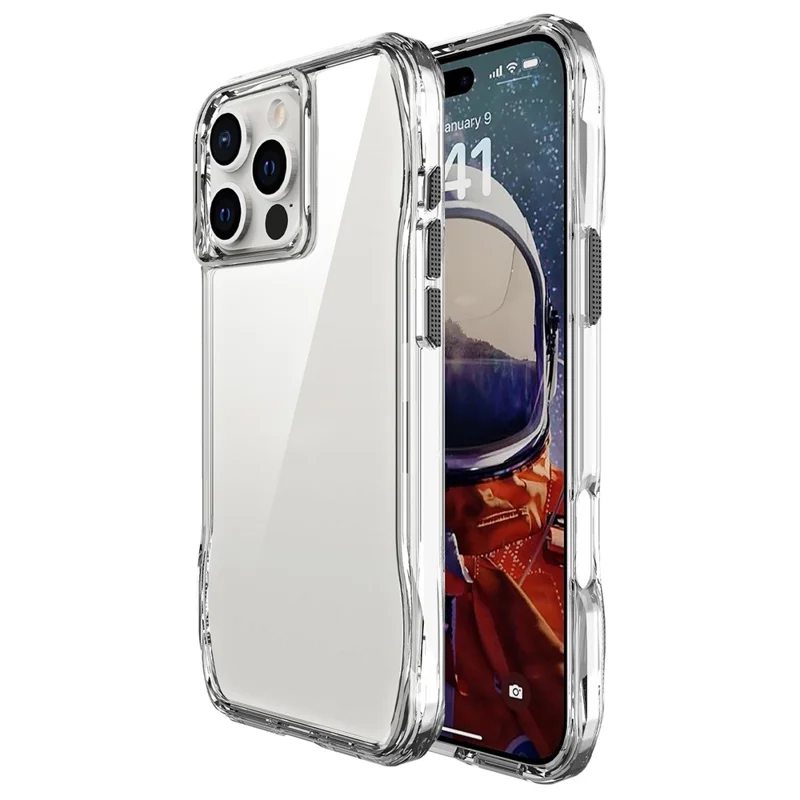 For iPhone 15 Pro Case Crystal Clear TPU+PC Protective Phone Cover