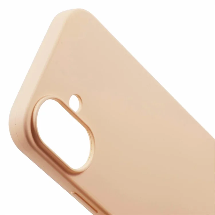 For iPhone 16 Case TPU Phone Cover with Soft Fiber Lining - Pink