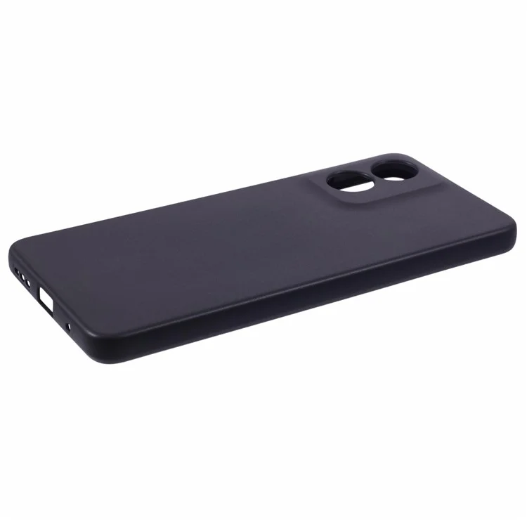 For Motorola Moto E14 4G / G04 4G / G04s 4G / G24 4G Case TPU Glossy Phone Case Precise Lens Protection - Black