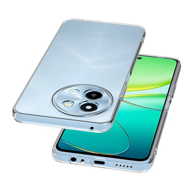 Для vivo Y38 5G Clear Case Shockproof Ultra Slim Soft TPU Phone Cover