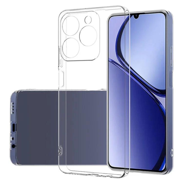 Для Realme C61 4G Case Прозрачный Slim-Fit Мягкий TPU Phone Cover