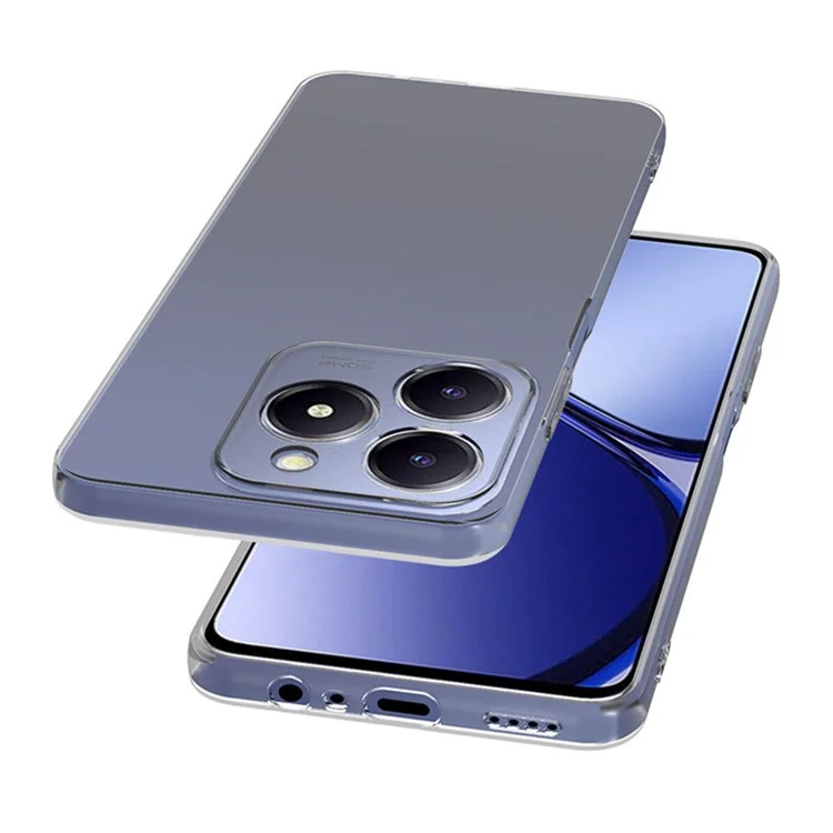 Для Realme C61 4G Case Прозрачный Slim-Fit Мягкий TPU Phone Cover