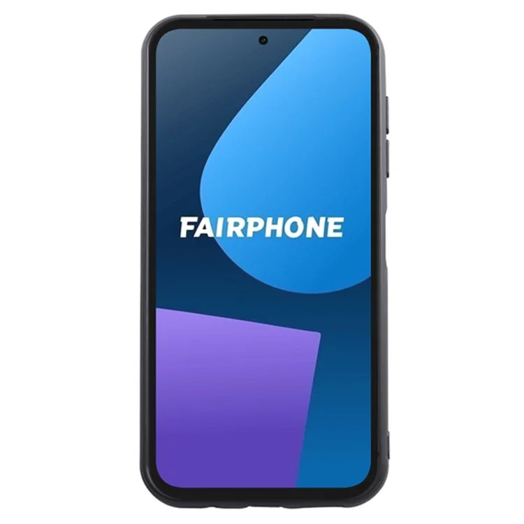 Für Fairphone 5 schwarzes Gehäuse, matter Oberfläche, schützende TPU-Handyhülle