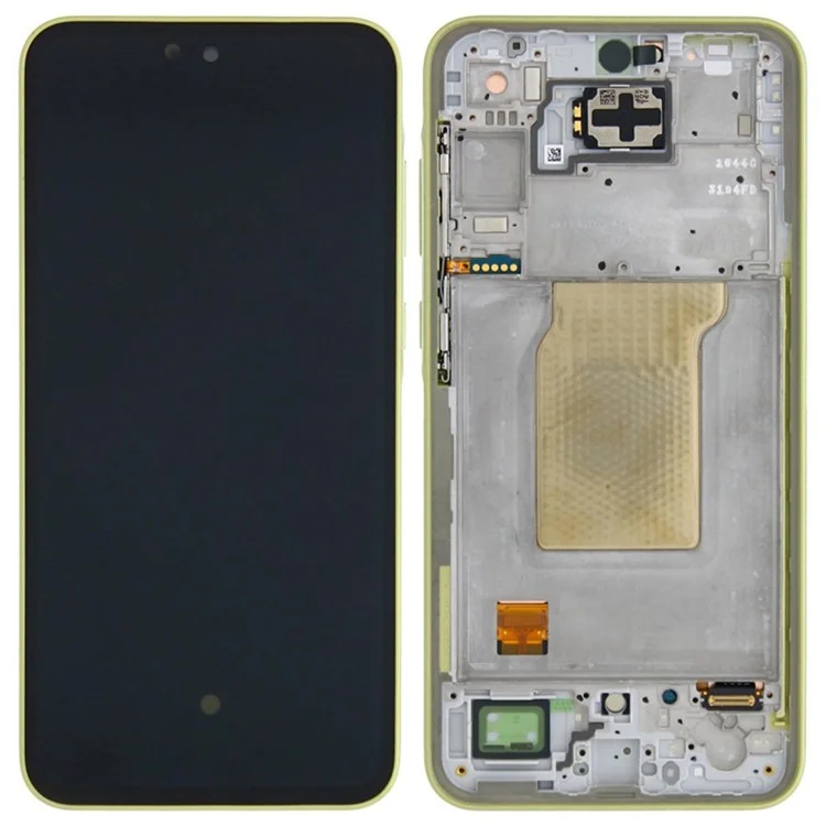 For Samsung Galaxy A35 5G A356B OEM Grade S AMOLED Screen and Digitizer Assembly + Frame (without Logo) - Green