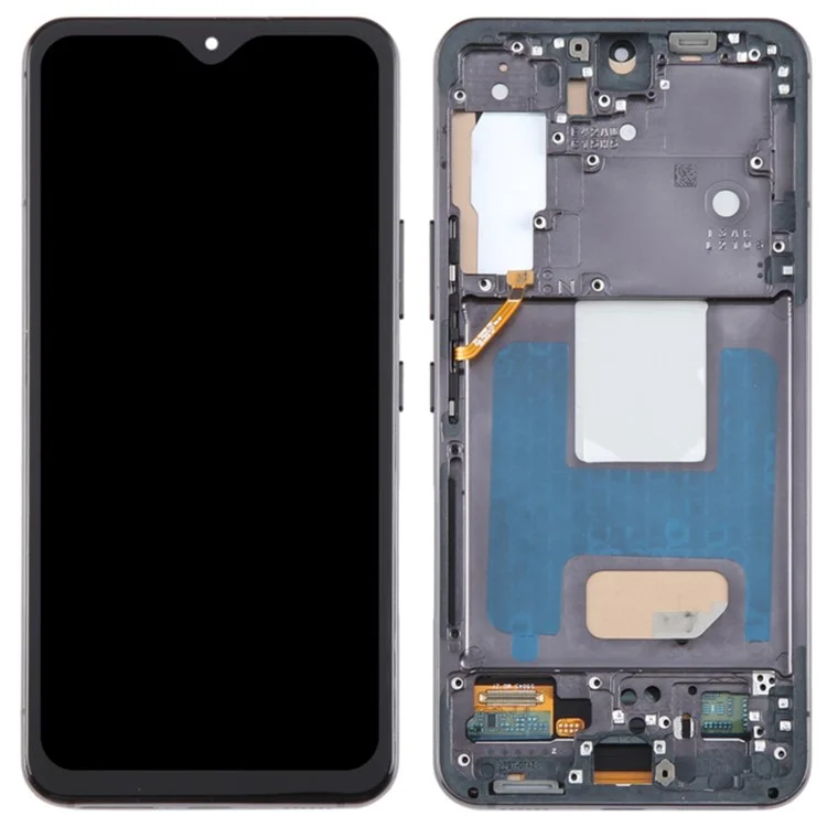Para Samsung Galaxy S22 5G S901 Pantalla LCD Grado C y Conjunto de Digitalizador + Marco (Tecnología TFT) (Sin Logo) - Negro