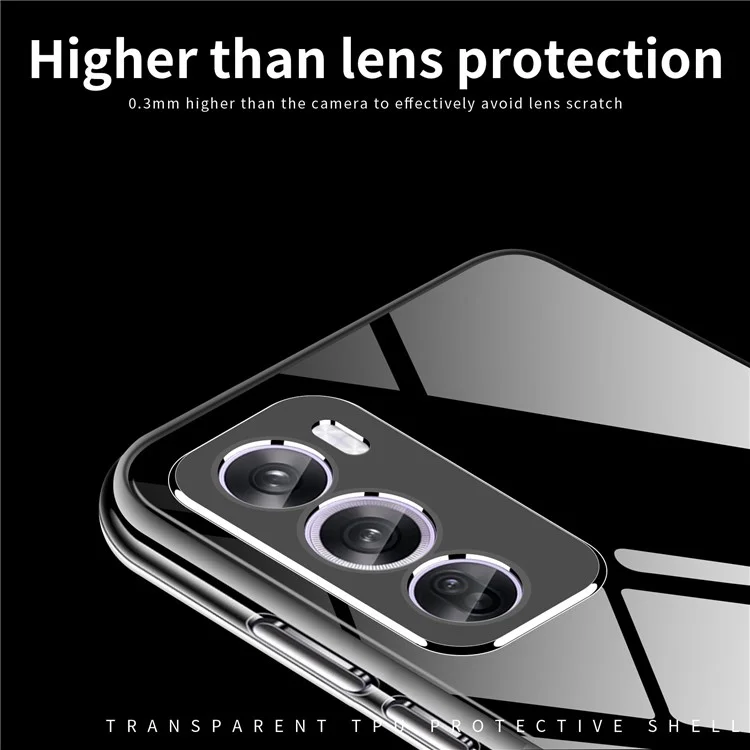 MOFI Pour Oppo Reno12 Pro 5G (Mondial) Étui Transparent Slim TPU Housse de Téléphone