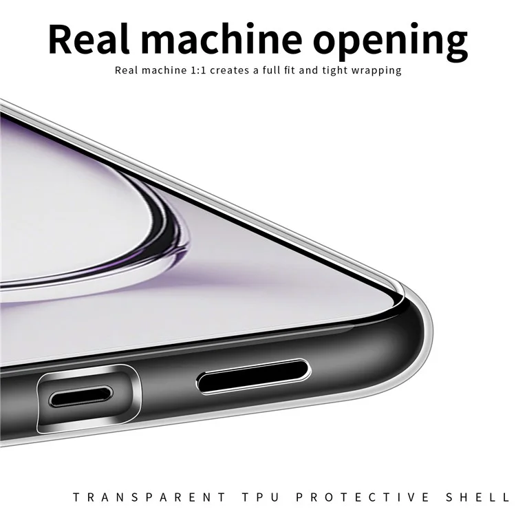 MOFI Pour Oppo Reno12 Pro 5G (Mondial) Étui Transparent Slim TPU Housse de Téléphone