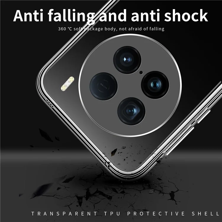 Étui MOFI pour vivo X100 Ultra 5G, étui fin transparent en TPU pour téléphone