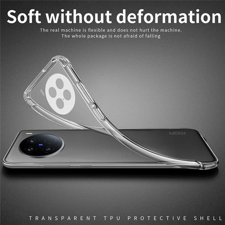 Étui MOFI pour vivo X100 Ultra 5G, étui fin transparent en TPU pour téléphone