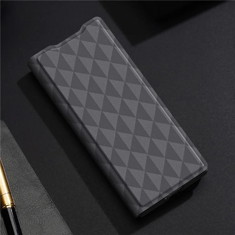 DUX DUCIS Fitt Series for Samsung Galaxy Z Fold6 5G Case Leather Phone Cover with Card Slot Kickstand - Grey