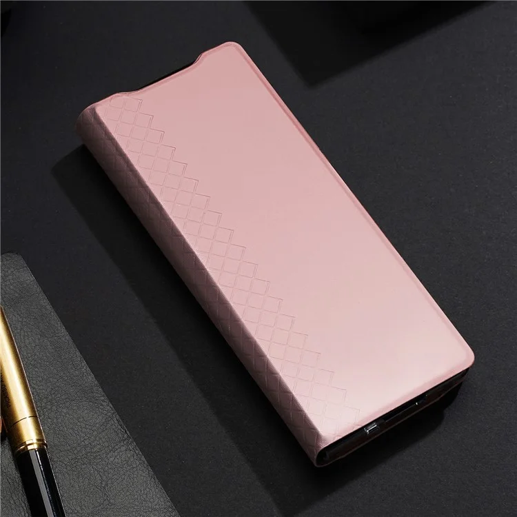 Estuche DUX DUCIS Bril Series para Samsung Galaxy Z Fold6 5G Ranura para Tarjeta Cubierta de Teléfono de Cuero de Pie - Rosa