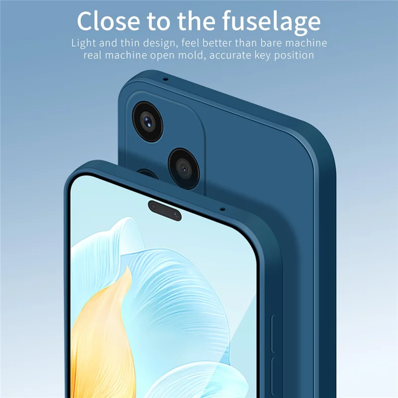 PINWUYO JK Touching Series For Honor 200 Lite Case Шелковистый на ощупь TPU Чехол для телефона - Темно-синий
