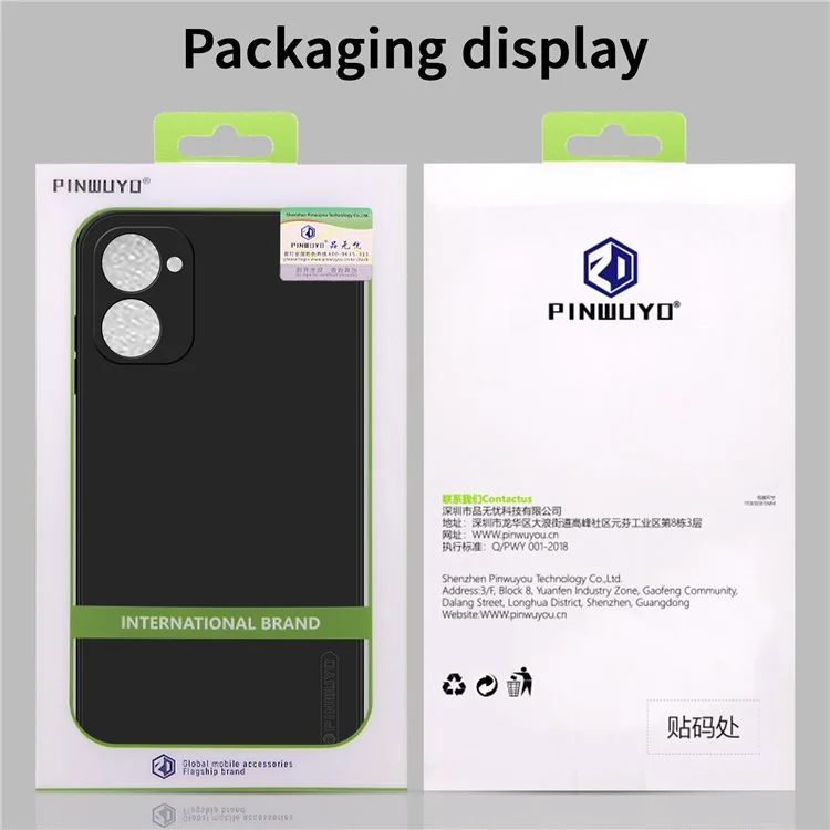 PINWUYO JK Touching Series Para vivo Y03 / Y18 4G Case TPU Phone Cover Toque Seda-Macio - Azul Marinho