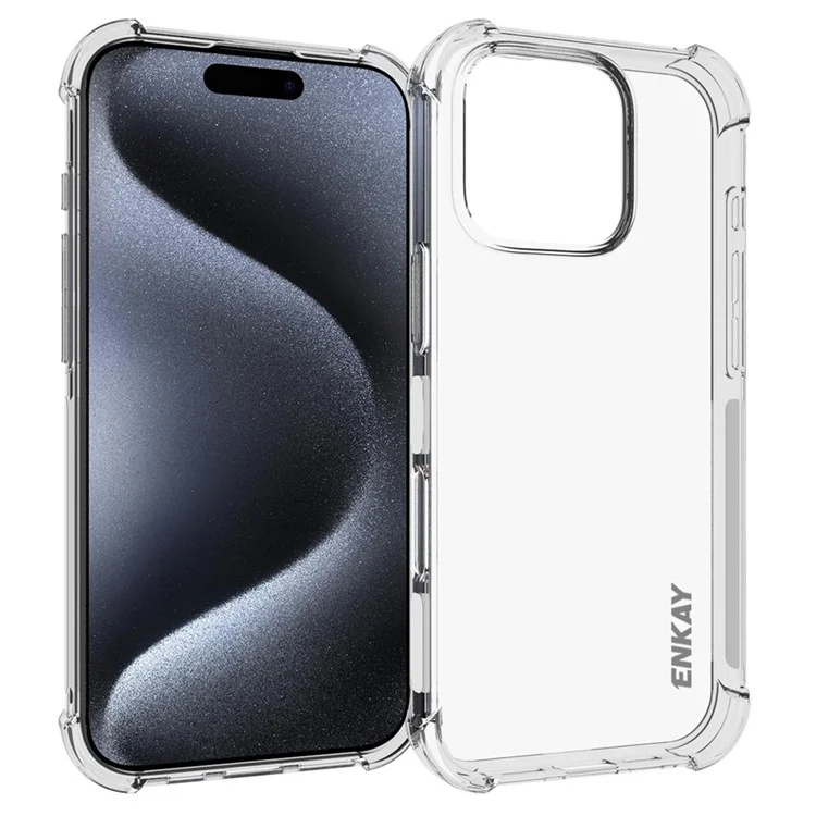 ENKAY HAT PRINCE For iPhone 16 Pro Case Non-Slip TPU Phone Cover Thickened Corners