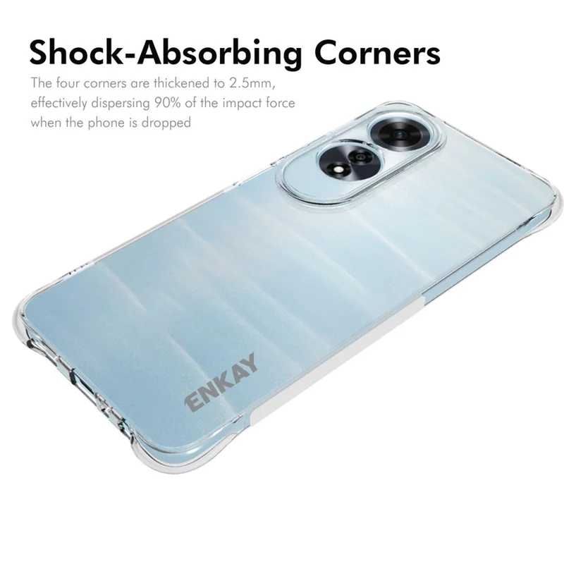 ENKAY HAT PRINCE Für Oppo A60 4G Case Klare TPU Telefonhülle Stoßfest Ecken