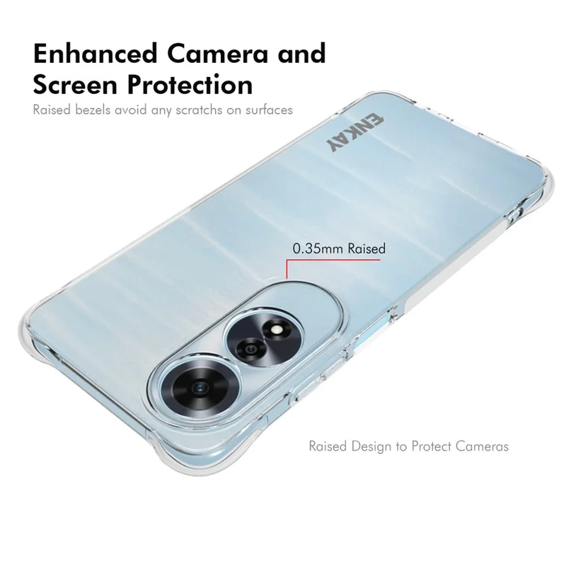 ENKAY HAT PRINCE Für Oppo A60 4G Case Klare TPU Telefonhülle Stoßfest Ecken