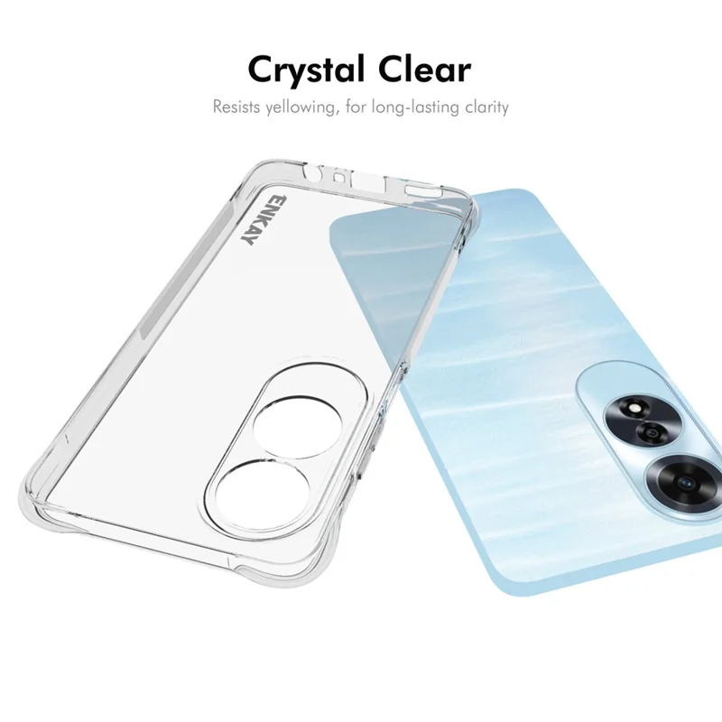 ENKAY HAT PRINCE Für Oppo A60 4G Case Klare TPU Telefonhülle Stoßfest Ecken