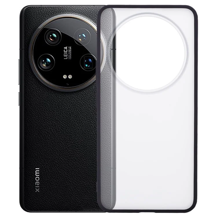 X-LEVEL For Xiaomi 14 Ultra Case Matte Anti-Fingerprint PC+TPU Phone Cover - Black