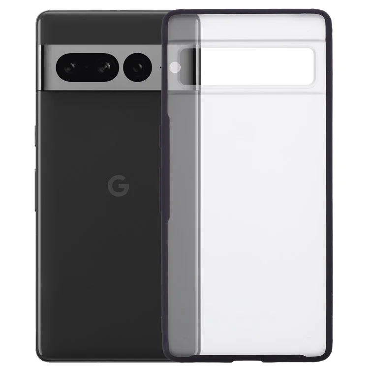 X-LEVEL для Google Pixel 7 Pro 5G Матовый Чехол Ударопрочный PC+TPU Чехол для телефона - Черный