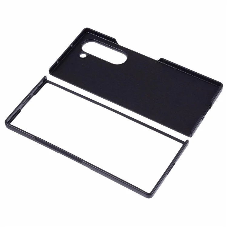 X-LEVEL Per Samsung Galaxy Z Fold6 5G Custodia Telefonica con Supporto Magnetico in Pelle PU+PC - Nero