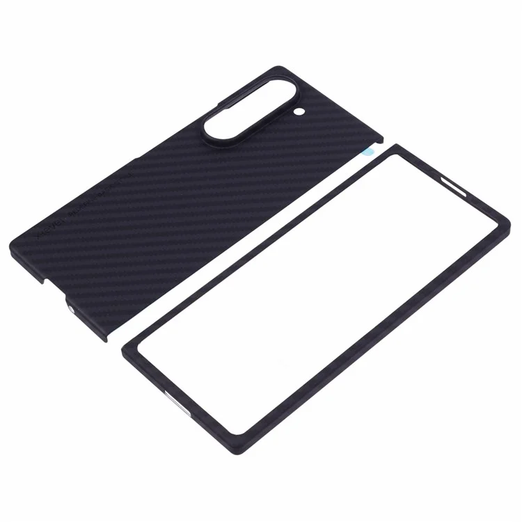 X-LEVEL For Samsung Galaxy Z Fold6 5G Phone Case PC Mobile Phone Cover Carbon Fiber Texture Phone Shell