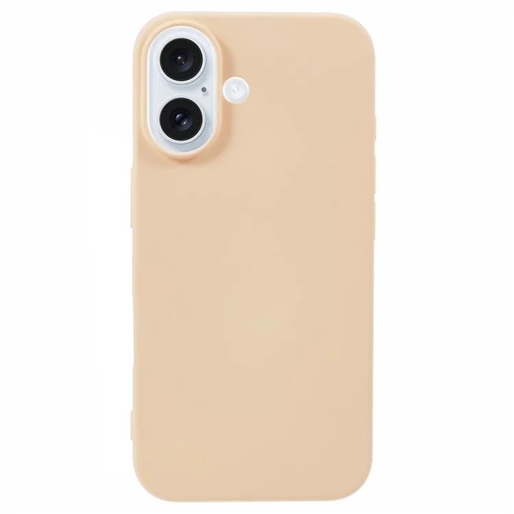 Funda para iPhone 16 Plus de TPU, forro de fibra suave, cubierta de teléfono anti-arañazos - Rosa
