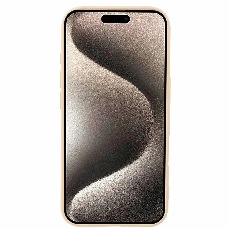 Funda para iPhone 16 Plus de TPU, forro de fibra suave, cubierta de teléfono anti-arañazos - Rosa