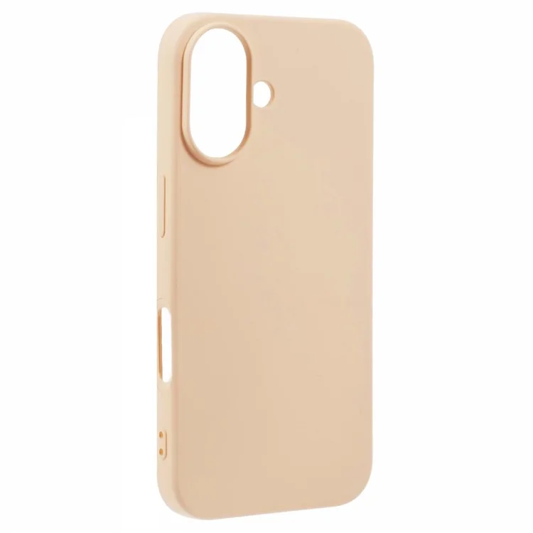 Funda para iPhone 16 Plus de TPU, forro de fibra suave, cubierta de teléfono anti-arañazos - Rosa